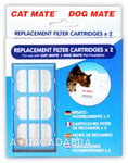 Pet Mate Cat Dog Water Fountain Replacement Filter Cartridges 2 Pack 339