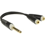 Y Cable Headphone Splitter 6.3 - 2 x 3.5