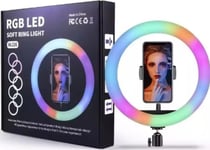 Wooco Mj26 Universal Tripod Stand For Selfie With Rgb Led Lamp 26Cm