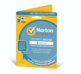 Norton Security Deluxe 3 Device - 1 Year 2024 - UK EU - Retail Box Posted