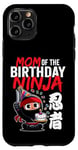 Coque pour iPhone 11 Pro Maman de l'anniversaire Ninja mignon thème japonais Bday