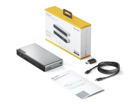 ALOGIC DV4 - Dockningsstation - för laptop - USB-C / USB-A - 3 x HDMI, DP - 1GbE
