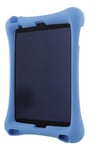 DELTACO Skal i silikon för 10,2"-10,5" iPads, stativ, blå