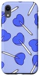 Coque pour iPhone XR Blue Lollipop Sucker Kawaii Anime Aesthetic Cartoon Trendy