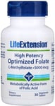 Life Extension - High Potency Optimized Folate, 5000mcg  - 30 vegetarian tabs
