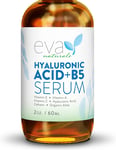 Eva Naturals Hyaluronic Acid Serum for Face with Vitamin B5 - Anti-Aging Face Se