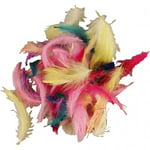 Creativ Storpack Fjädrar Kalkondun i mixade färger - 7-8 cm 500 gram