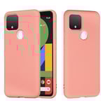 Liquid Silicone Mobilskal Google Pixel 4a 5G - Rosa