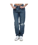 Levi's Womenss Levis 80's Mom Jeans in Denim - Blue Cotton - Size 31W/28L