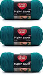 Red Heart Super Saver Lot de 3 – Bleu sarcelle véritable – 198 g – Acrylique – 4 moyen (peigné) – 300 m – Tricot, crochet, artisanat et amigurumi