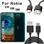 USB Type C Fast Charge Cable Charging Lead For Nokia X10 X20 X30 X40 X50
