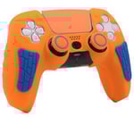 Housse En Silicone Pour Manette Sans Fil Black Myth Goku Ps5 Housse De Protection Pour Manette P5 Capuchon De Joystick Anti-Chute Et Anti-Rayures | Accessoires Compatibles-Dragon Ball Orange Bicolor