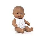 Miniland Miniland31128 Baby Hispanic Girl 21 cm Doll 31128, Multi-Color