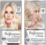 L'Oréal Paris Coffret Préférence Blonding, Décoloration Platine Absolu + Soin Patine Blond Irisé
