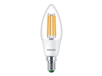 Philips - LED-glödlampa med filament - form: B35 - klar finish - E14 - 2.3 W (motsvarande 40 W) - klass A - varmt vitt ljus - 2700 K