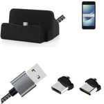 Docking Station for Asus ZenFone 4 Max 5.2 Zoll + USB-Typ C und Micro-USB Connec