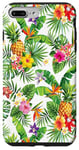 Coque pour iPhone 7 Plus/8 Plus Ananas tropical avec motif floral