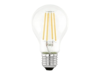 Eglo - LED-glödlampa med filament - form: A60 - E27 - 7.3 W (motsvarande 60 W) - klass E - varmt vitt ljus - 3000 K - transparent