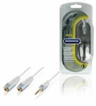 Headphones Splitter Adapter Cable Earphones 3.5mm AUX Jack Dual Output RRP £20