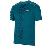 Nike M NK Dry Miler SS Edge GX PO T-Shirt Homme, Bright Spruce/Black/(Reflective Silv), FR : 2XL (Taille Fabricant : 2XL)