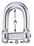 Wichard D-Allen Key Pin Shackle 6mm insex