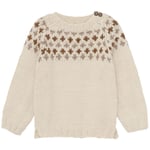 Huttelihut Tröja Alpaca Wool Knit Off-white | Vit | 122/128 cm