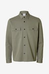 Selected HOMME - Overshirt slhJackie Sweat Jacket - Grå