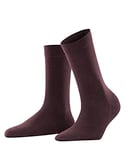FALKE Women's Softmerino W SO Wool Cotton Plain 1 Pair Socks, Red (Barolo 8596), 5.5-6.5