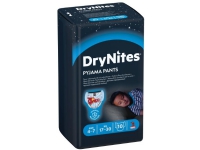 Huggies DryNites Pyjama Pants, Pojke, Byxblöja, 17 kg, 30 kg, Multifärg, Kardborreband
