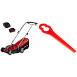 Einhell 3413260 Cordless Lawn Mower GE-CM 18/33 Li Power X-Change (li-ion, for Up to 200 m²) & Grass Trimmer Accessory For GE-CT 18 Li