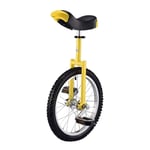 HYQW Child/Adult Coach Unicycle, Balance Bikes Wheelbarrow, Wheelbarrow Tires Anti-slip, Anti-wear, Pressure, Anti-drop, Anti-collision,Yellow-20inchse