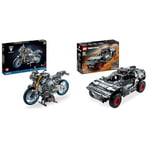 LEGO 42159 Technic Yamaha MT-10 SP, Kit de Maquette de Moto pour Adultes, Réplique Authentique & 42160 Technic Audi RS Q e-tron, Voiture de Rallye Télécommandée, Maquette Off-Road Dakar