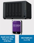 Synology DS1520+ 8GB Serveur NAS WD PURPLE 15To (5x3To)