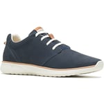 Hush Puppies Men's Good Lace Up Leather Sneaker, Navy, 8 UK