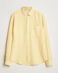 GANT Regular Fit Garment Dyed Linen Shirt Dusty Yellow