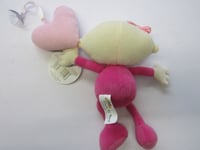Pink Baby Girl Little Princess on Board Car Window Babys Teddy with Rattle Bell