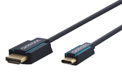 ClickTronic Adapterkabel från USB-C™ till HDMI™ Premiumkabel | USB-C™-kontakt  HDMI™-kontakt | 2,0 m | 4K @ 60 Hz