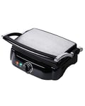 OHMEX OHM-STK-1109 - Grille Viande et Sandwitch- 1500 Watts - Surface de cuisson: 27.1 x 18.8 cm - 2 Plaques Amovibles - Facile à Nettoyer