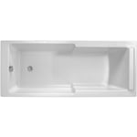 Baignoire bain douche Jacob Delafon Struktura compacte Acrylique renforcé 170 x 70 - Blanc