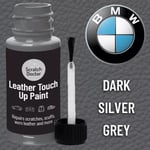 BMW DARK SILVER GREY Leather Touch up Car Seat Repair Paint