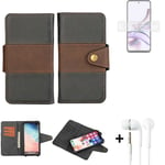 wallet case for Motorola Moto G13 + earphones bookstyle cover pouch