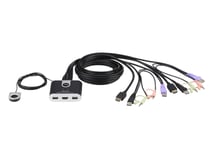 ATEN 2-Port USB HDMI KVM Switch with Audio