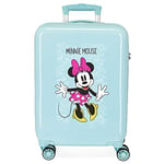 Disney Minnie Enjoy the Day Green Cabin Suitcase 40x55x20 cm Rigid ABS Combination lock 34 Litre 2.8 Kg 4 Double Wheels Hand Luggage