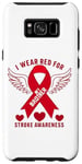 Coque pour Galaxy S8+ « I Wear Red For My Brother Stroke Awareness Survivor »