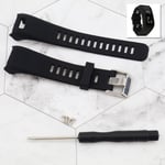 Black Sport Watch Band Bracelet Wrist Strap for Garmin Vivosmart HR S Size