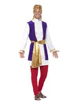 Smiffys Arabian Prince Costume, Multi-Coloured with Top, Waistcoat, Trousers, Belt & Turban, Around The World Fancy Dress, King/Queen/Royalty Dress Up Costumes