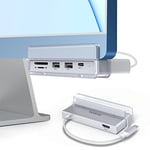 Hub USB C pour iMac 24 Pouces, HOPDAY 6 en 1 Adaptateur USB C avec HDMI 4K, 2 x USB 3.1 et USB C 10Gbps, SD/TF pour iMac 2021, Thunderbolt 4, Macbook Air/Pro M1, Dell XPS et Appareil de Type C