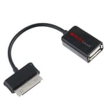 TECHGEAR - OTG USB Adapter Cable Compatible with Samsung Galaxy Tab 2 10.1 P5100 & P5110 - On The Go 30 Pin to Female USB Adapter