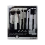 CHIQUE Cosmetic 7 Piece Travel Size Make Up Brush Set BLACK 100% Vegan