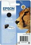EPSON T0711 Black cartridge ORIGINAL OEM CHEETAH fresh sealed ink 7.4ML